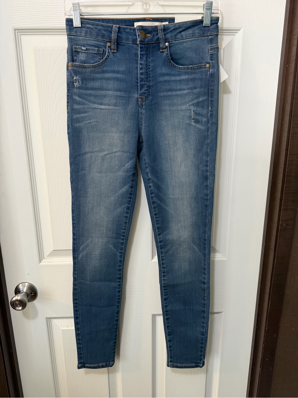 NWT Statement Stitch Fix Blue High Rise Skinny Jeans Sz 27